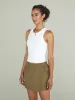 High Neck Ribbed Tank - White sold by Carbon38