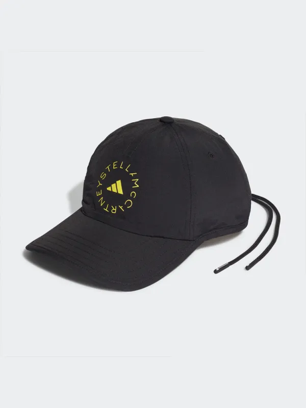 Adidas By Stella Mccartney Cap - Black/Black/Shock Yellow sold by Carbon38