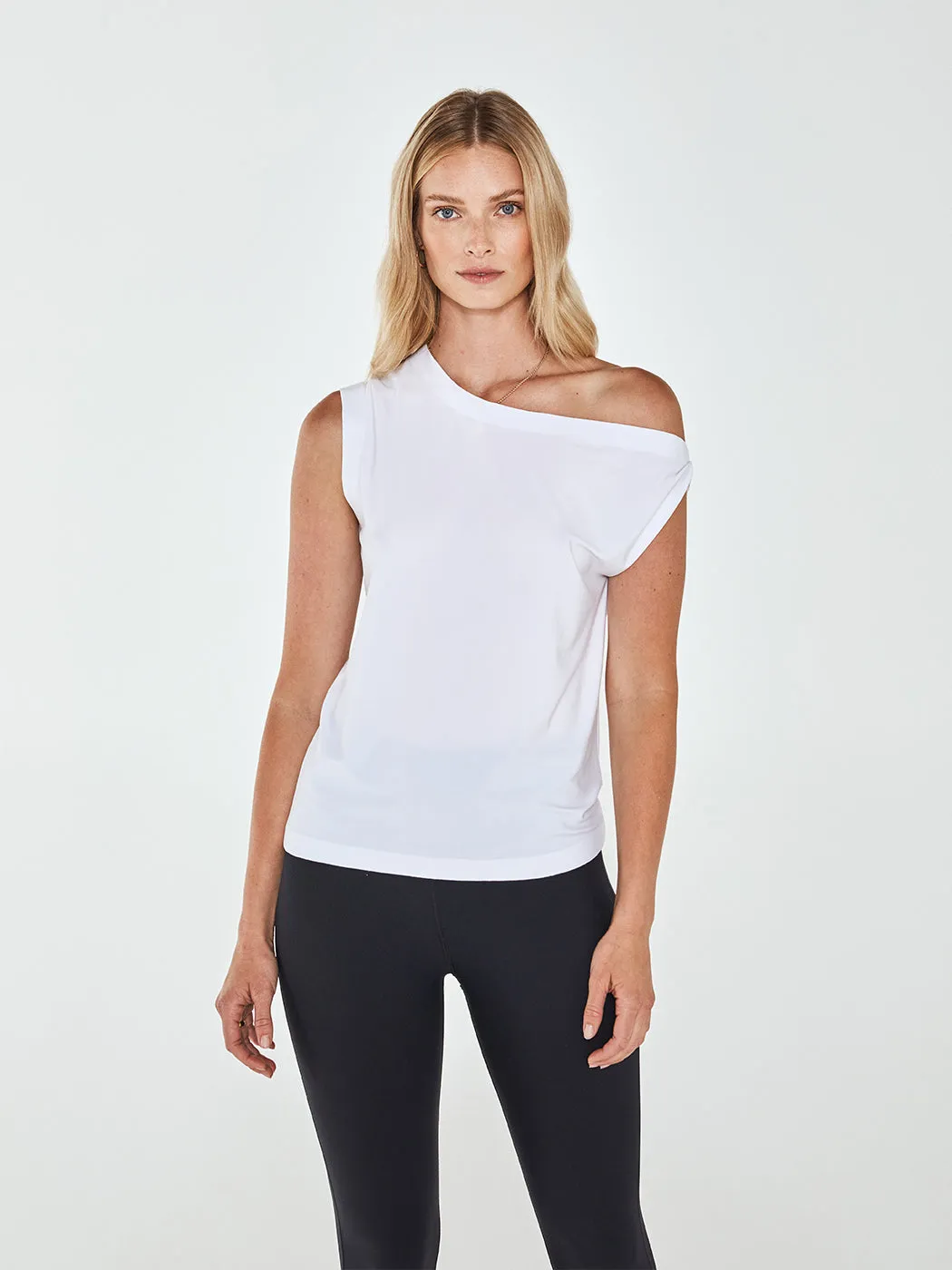 Drop Shoulder Top - White sold by Carbon38 product image thumbnail 5