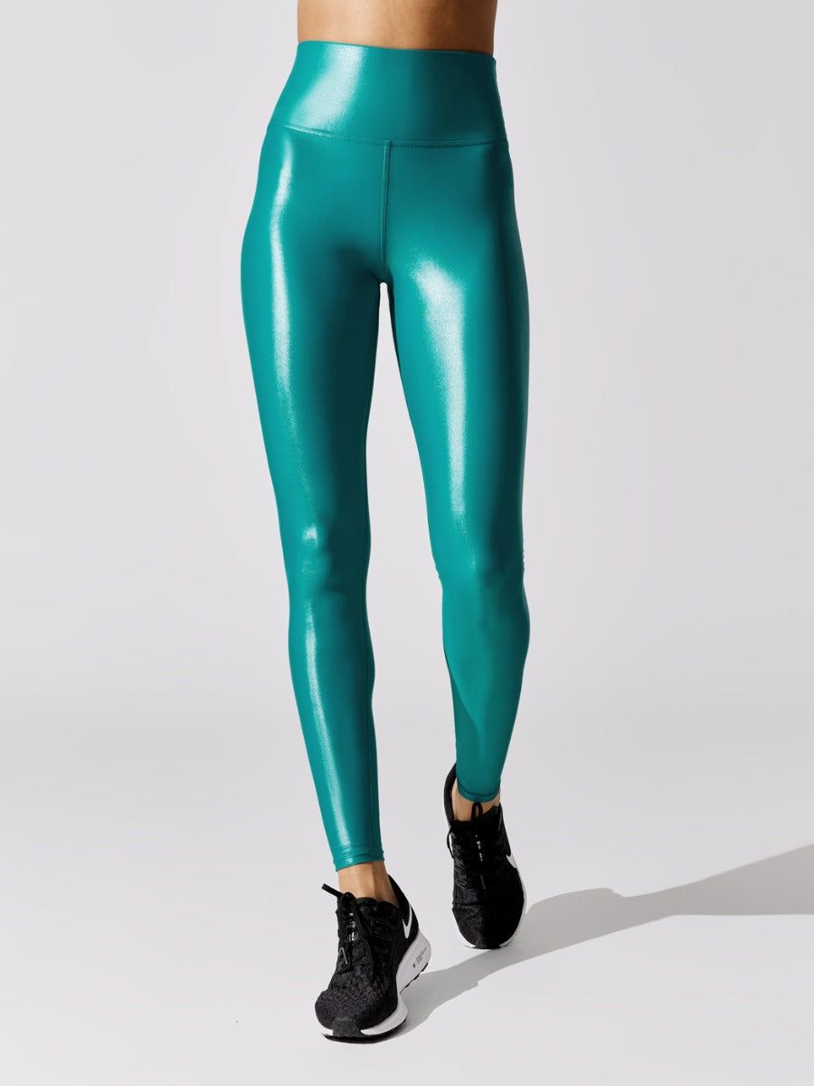 High Rise Full-Length Legging in Takara Shine - Dark Teal sold by Carbon38 product image thumbnail 4