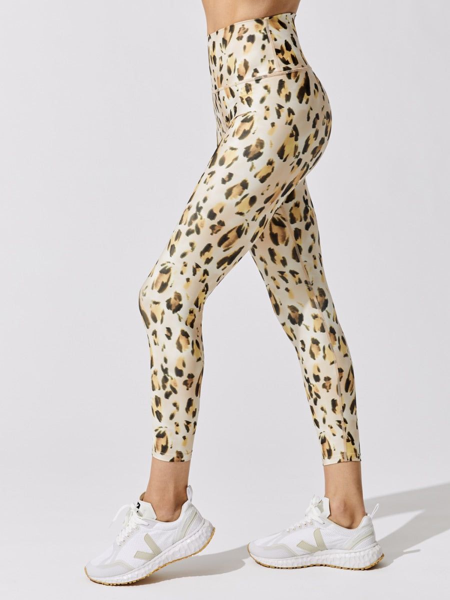 Printed High Rise 7/8 Legging - Watercolor Leopard sold by Carbon38