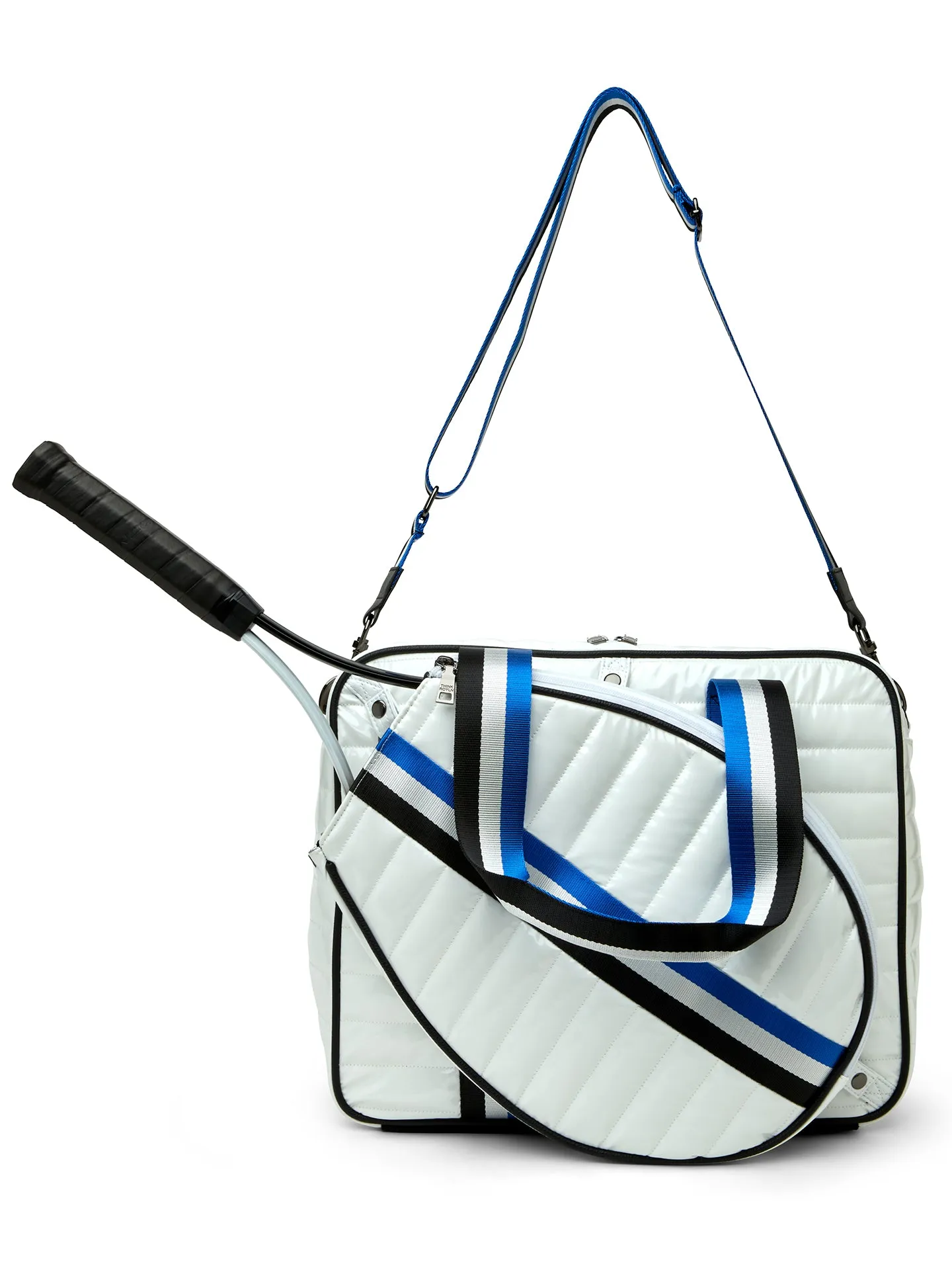 Champion Tennis Bag - WHITE PATENT sold by Carbon38