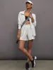 Knit Jacket with Asymmetrical Zip in Interlock - Moonbeam Heather sold by Carbon38