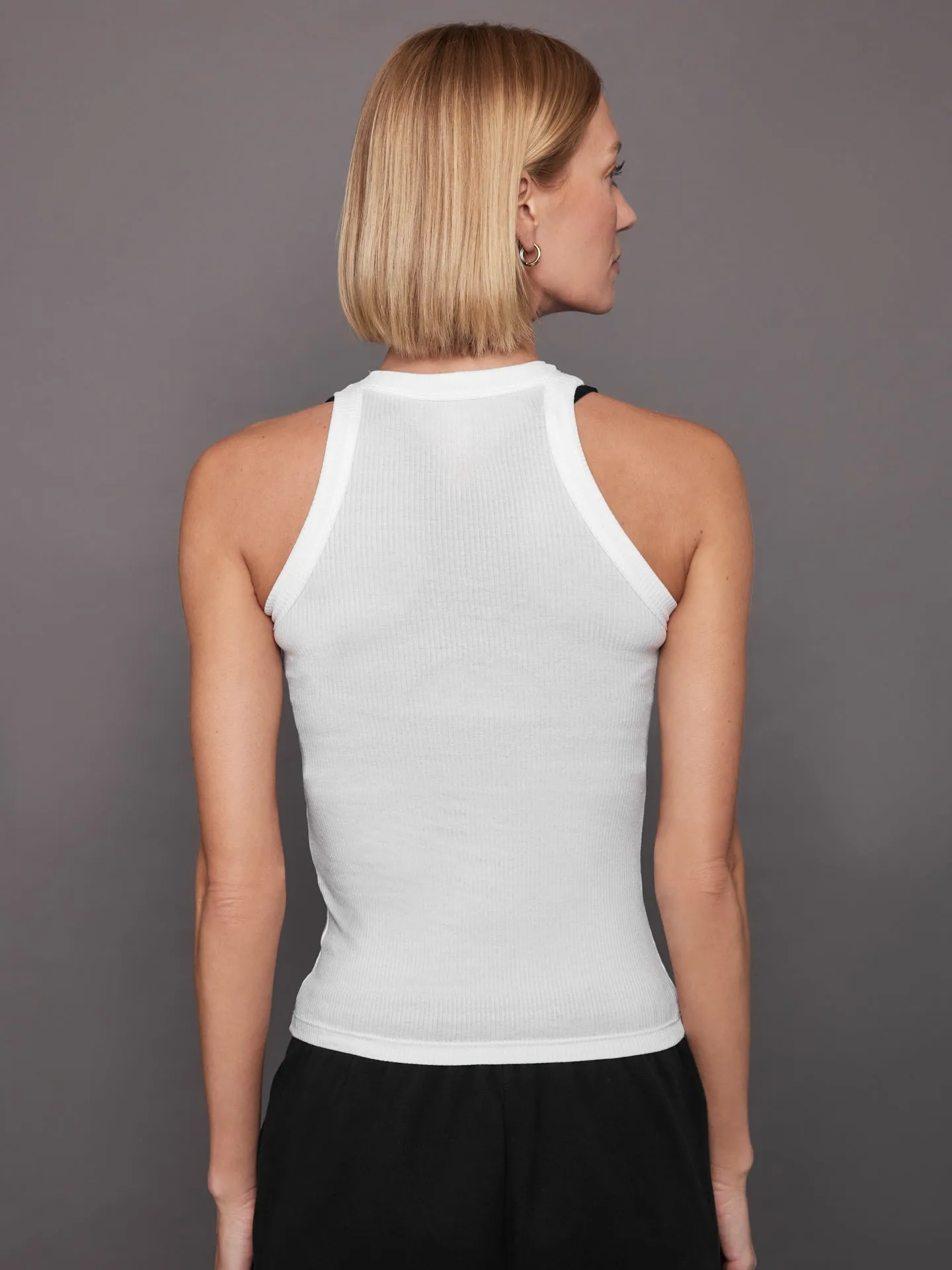 Rivington Ribbed Tank - White sold by Carbon38 product image thumbnail 4