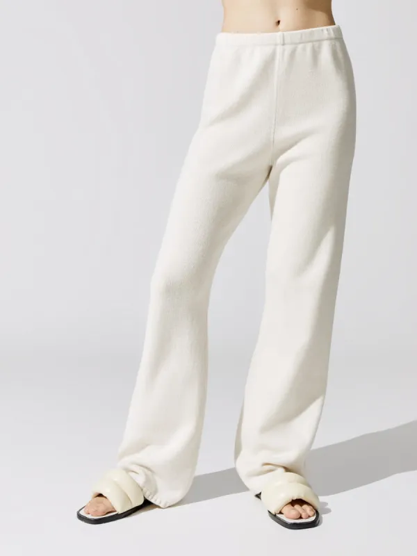 Zoe Wide Leg Pant - White Melange sold by Carbon38