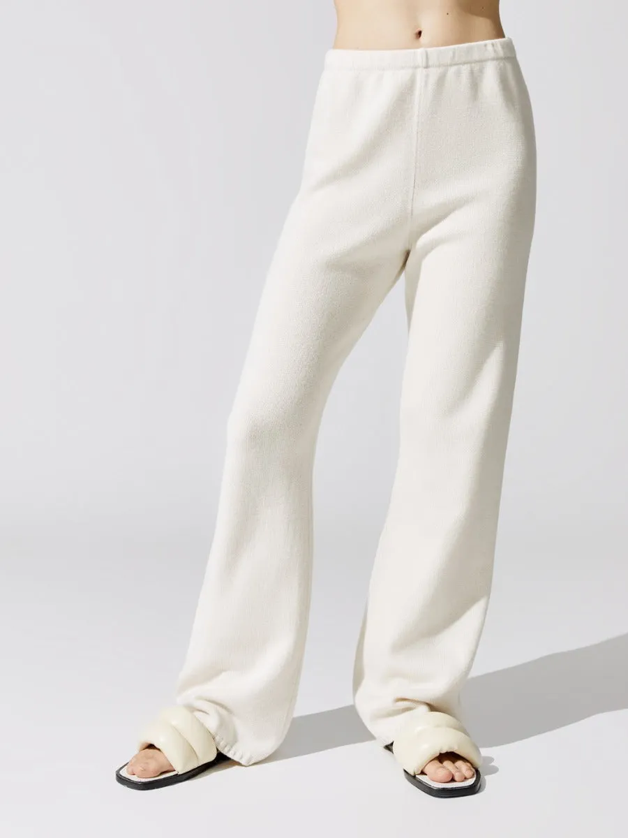Zoe Wide Leg Pant - White Melange sold by Carbon38