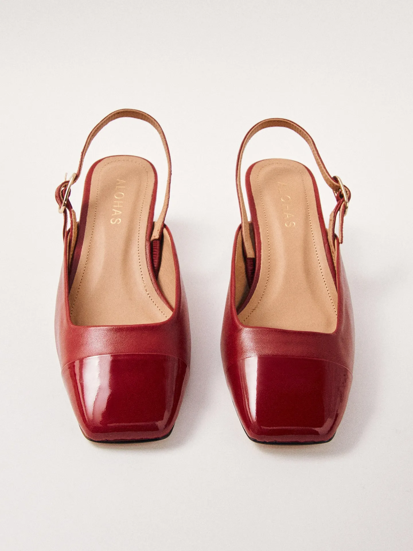 Lindy Bliss Red Leather Pumps - Red sold by Carbon38 product image thumbnail 3