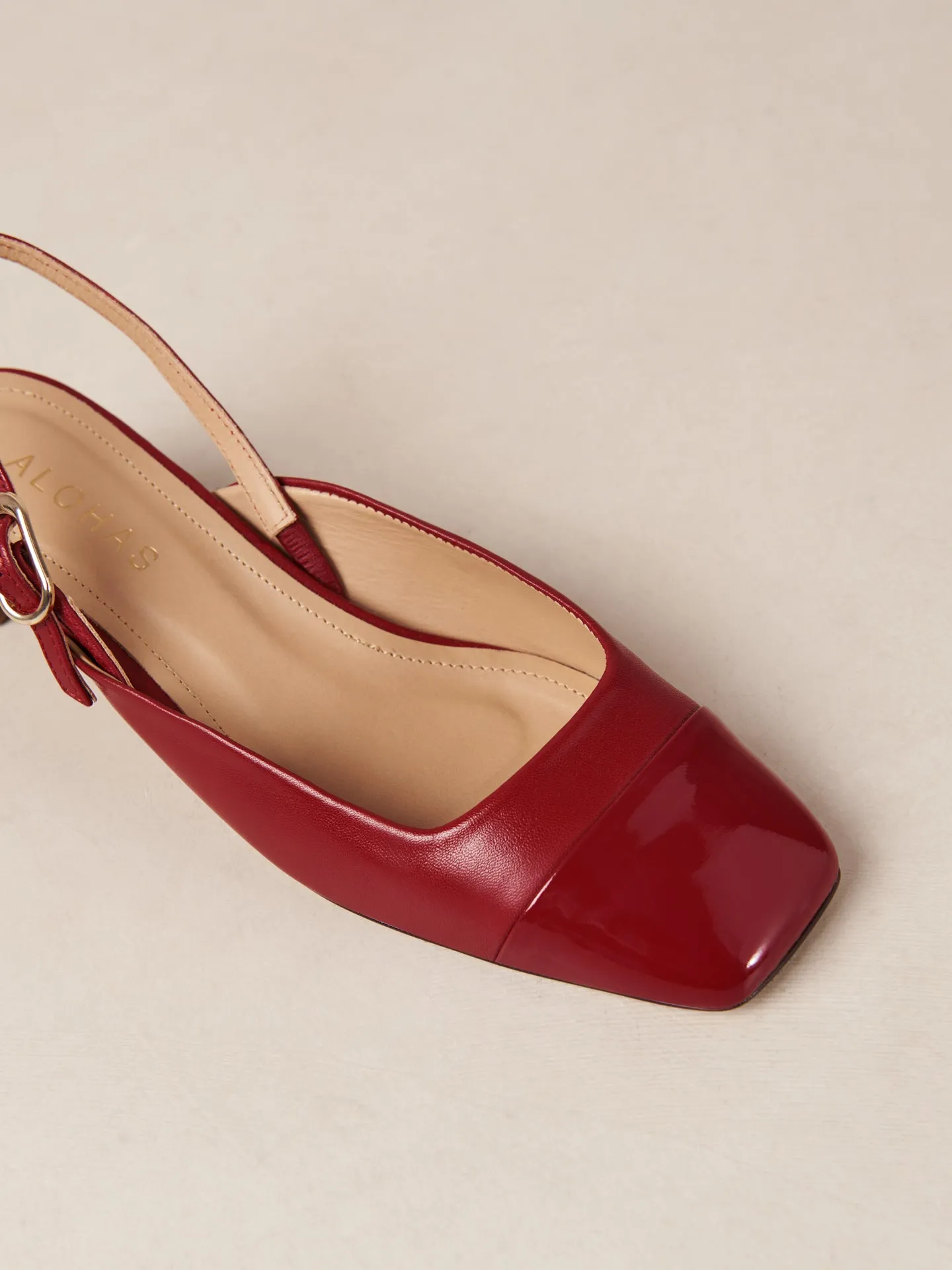 Lindy Bliss Red Leather Pumps - Red sold by Carbon38 product image thumbnail 5