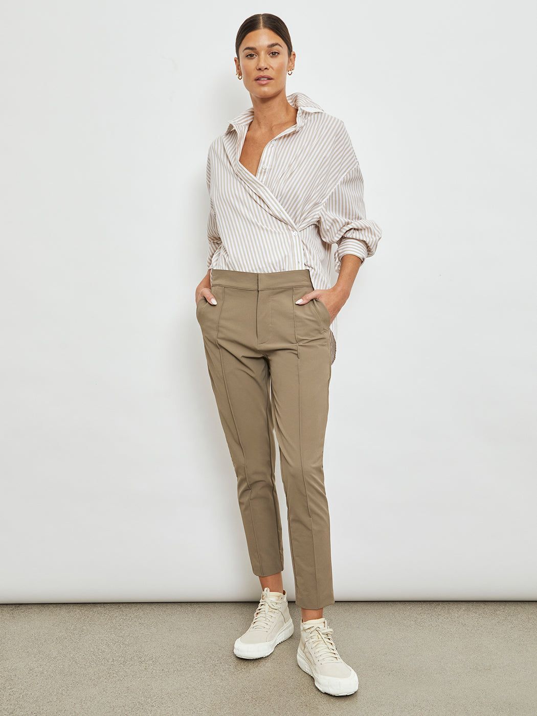 Pintuck Trouser - Tan sold by Carbon38 product image thumbnail 4