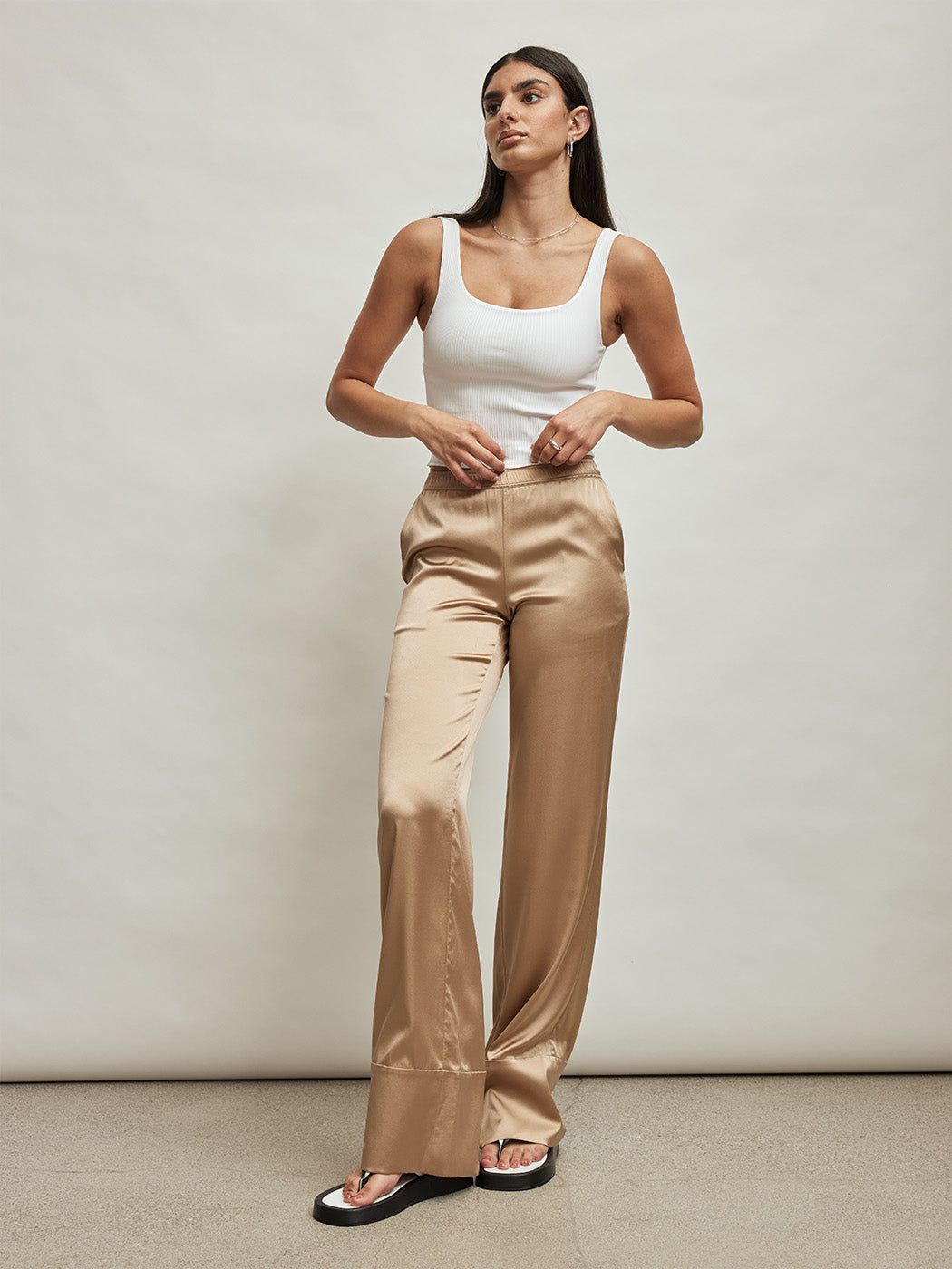 Hazel Pant - Natural sold by Carbon38