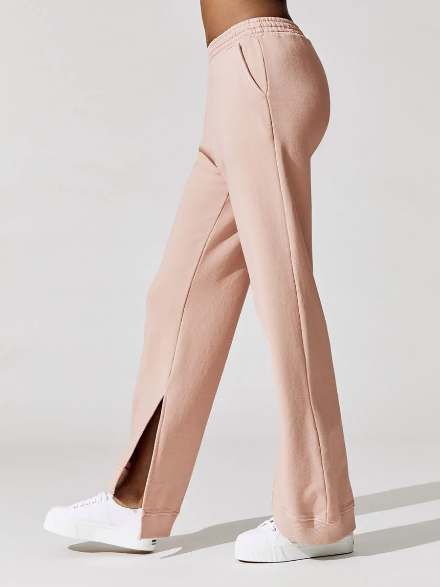Laney Sweatpant - Pink Sand sold by Carbon38