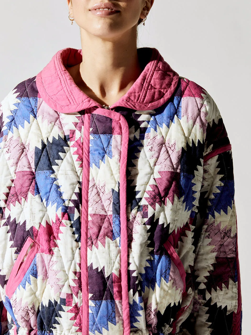 Hazzle Quilted Jacket - Pink sold by Carbon38 product image thumbnail 5
