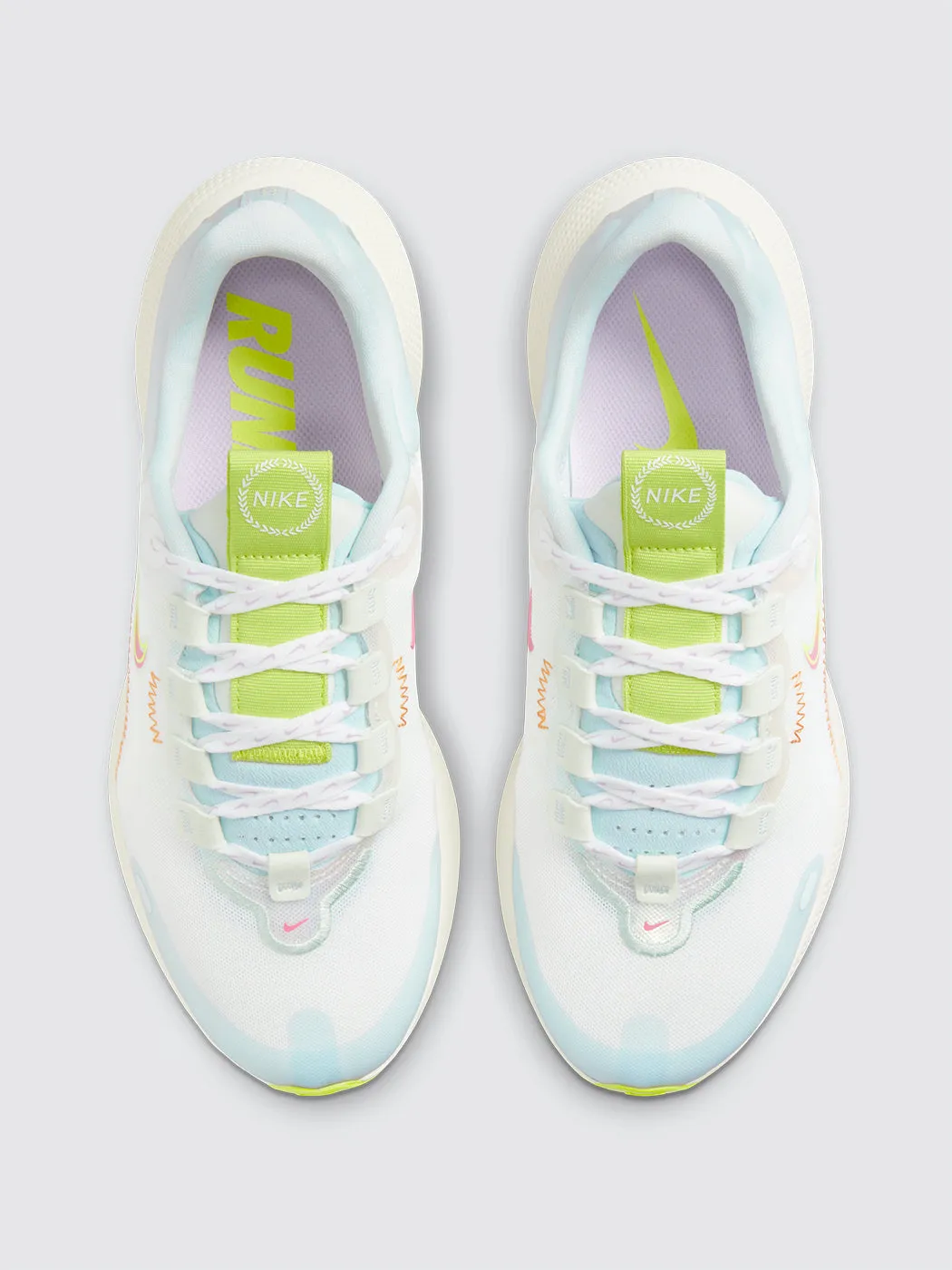 Nike React Escape Run - Summit White Multi Aura sold by Carbon38 product image thumbnail 2