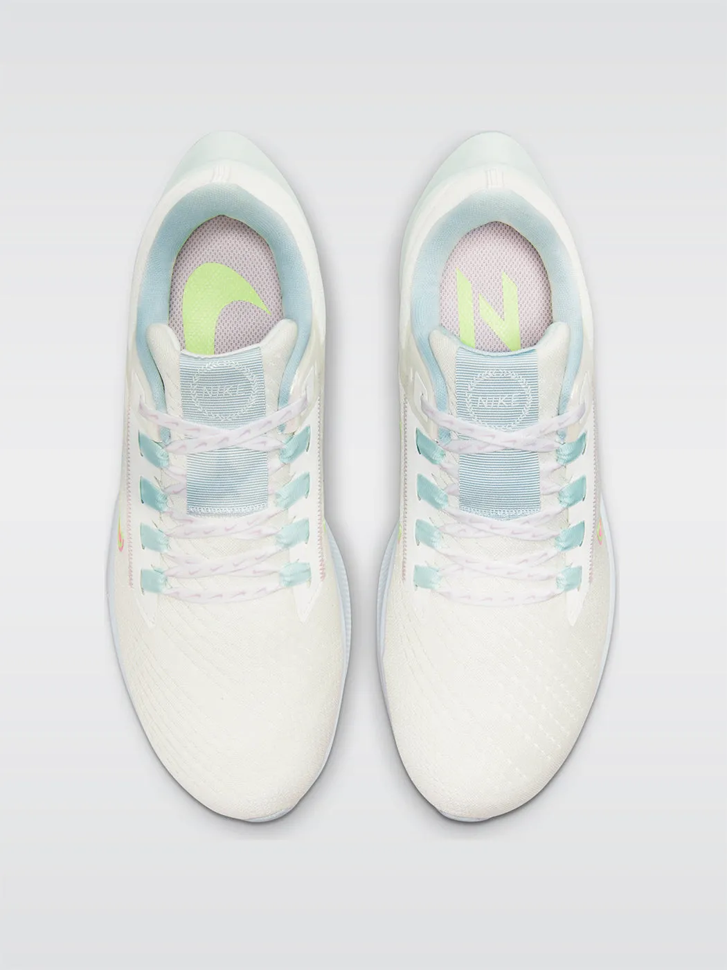 Nike Air Zoom Pegasus 38 Premium Sneaker - Summit White-Volt-Black-Aura sold by Carbon38 product image thumbnail 5
