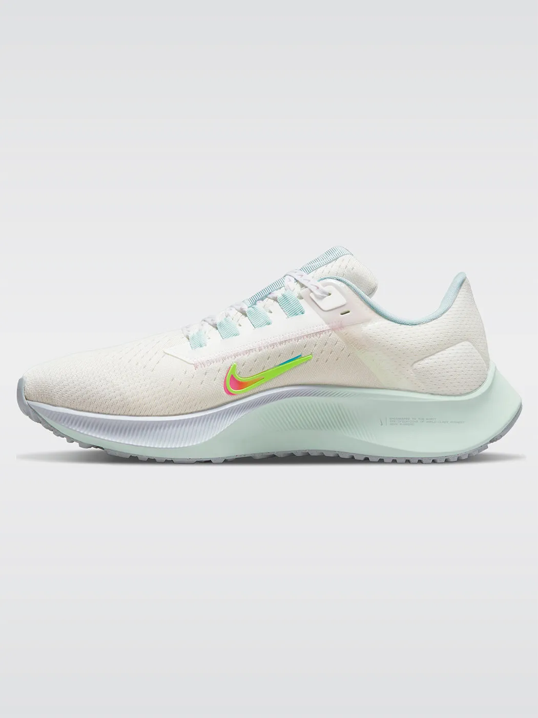 Nike Air Zoom Pegasus 38 Premium Sneaker - Summit White-Volt-Black-Aura sold by Carbon38 product image thumbnail 2