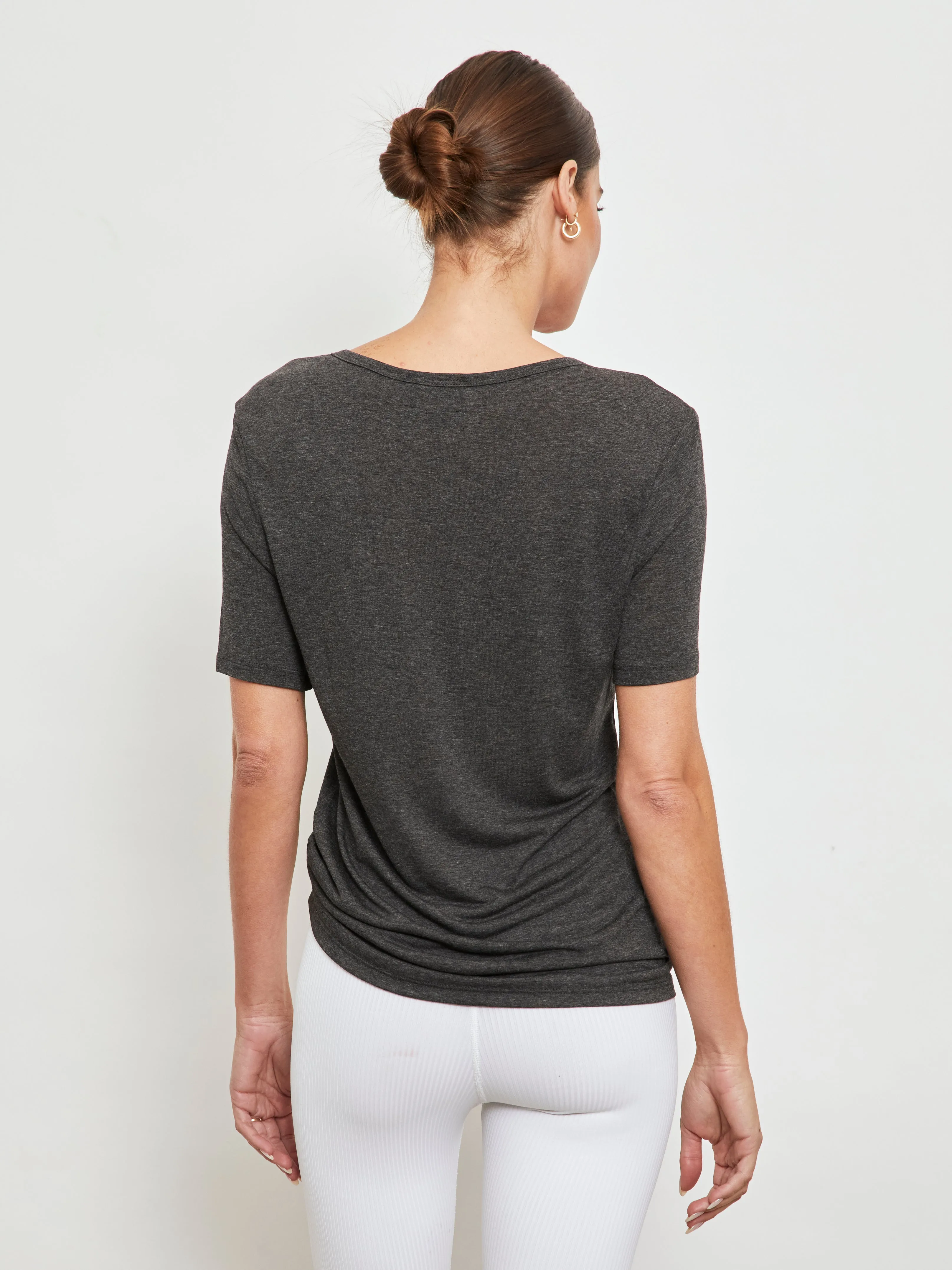 Boyfriend Tee - Charcoal sold by Carbon38 product image thumbnail 4