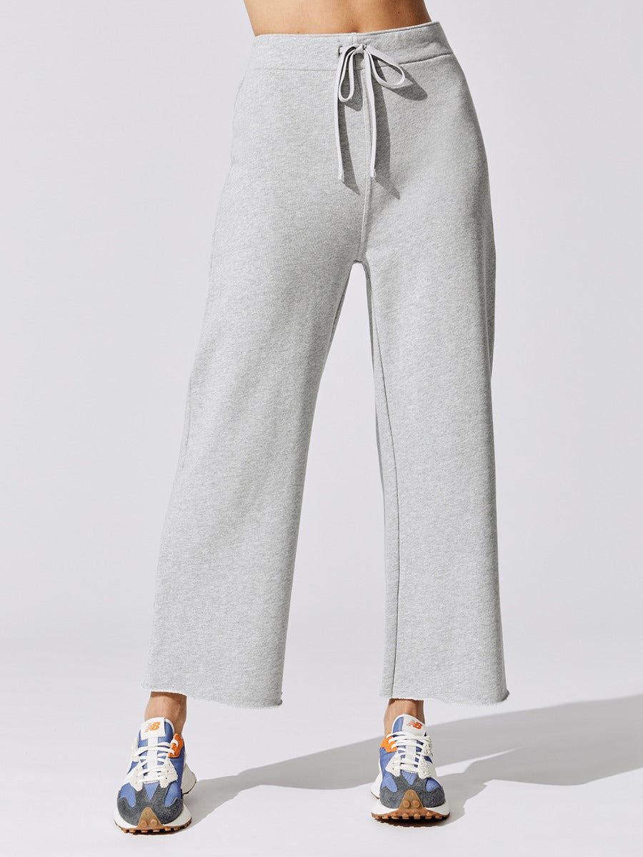 French Terry Capri Sweatpant - Heather Grey sold by Carbon38 product image thumbnail 4