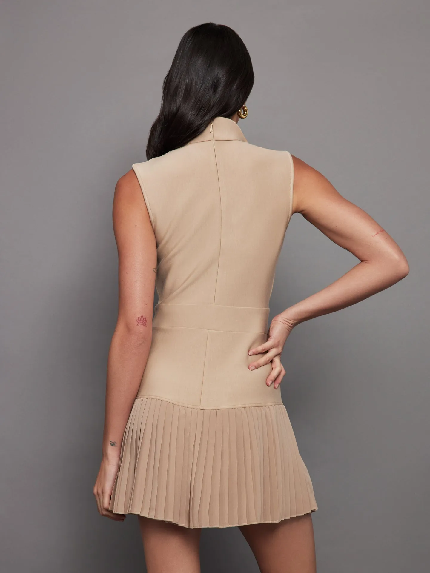 Pleated Tennis Dress - Beige sold by Carbon38 product image thumbnail 3