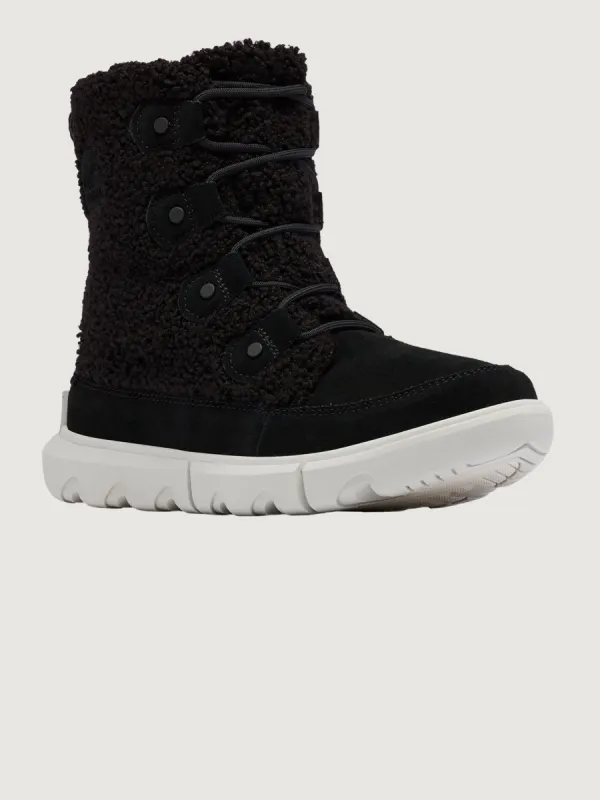 EXPLORER NEXT JOAN COZY - BLACK/ MOONSTONE made by Sorel