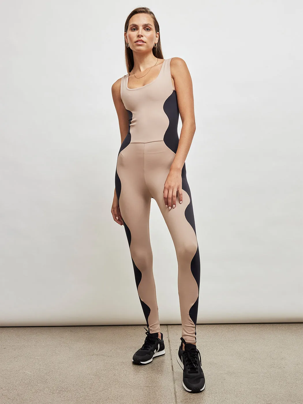 Wave Unitard - Shake / Black sold by Carbon38