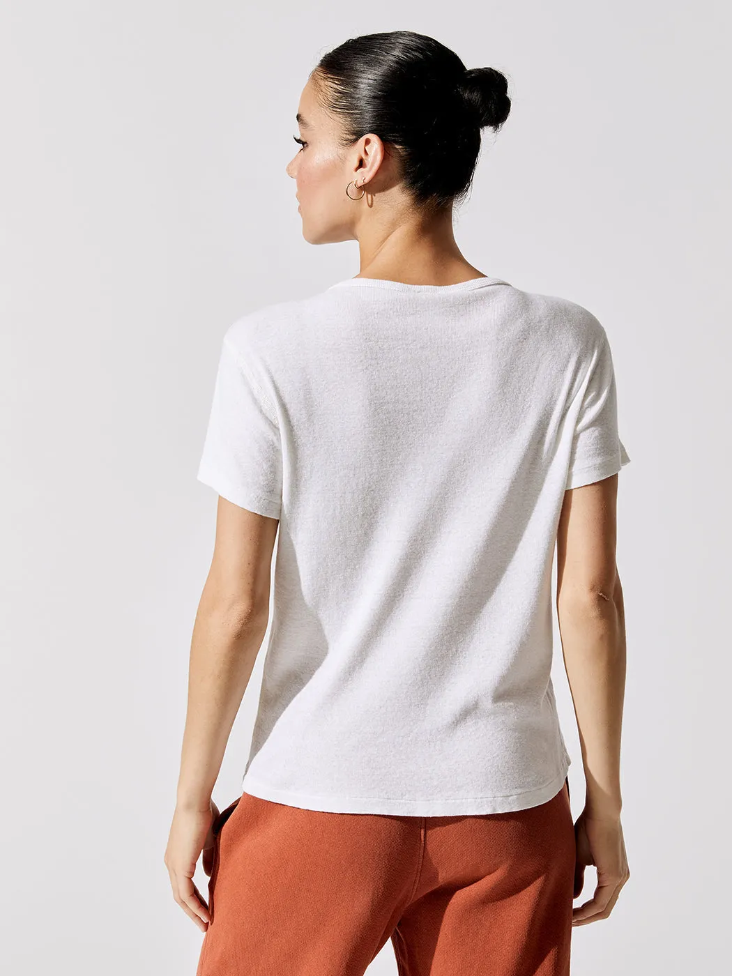 60s Short Sleeve Henley - Vintage White sold by Carbon38 product image thumbnail 2