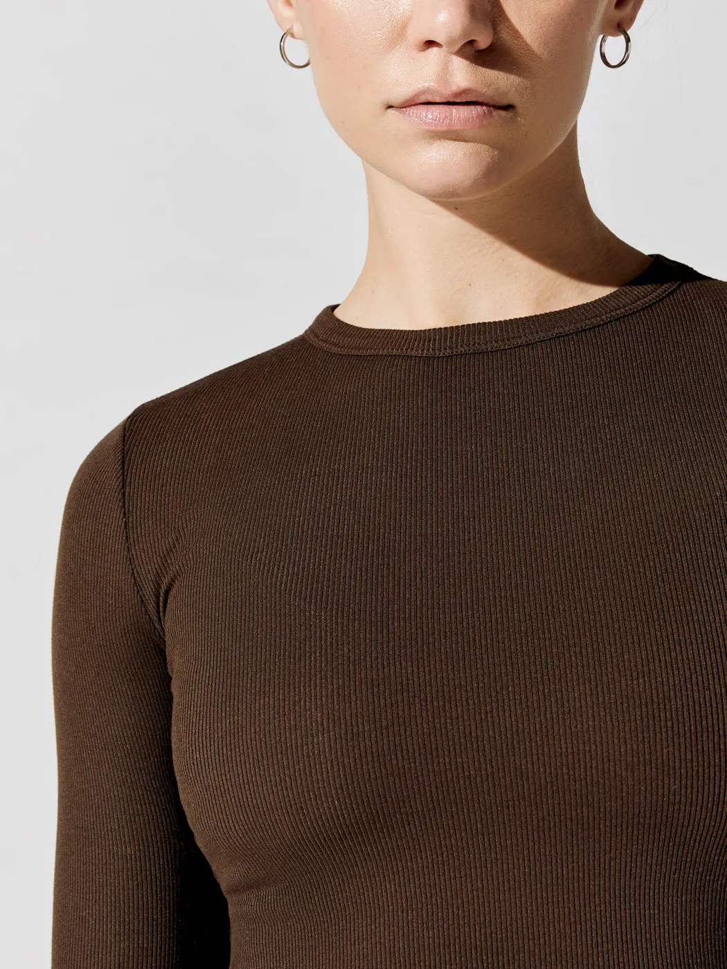 Verona Crop Shirt - Espresso sold by Carbon38 product image thumbnail 4
