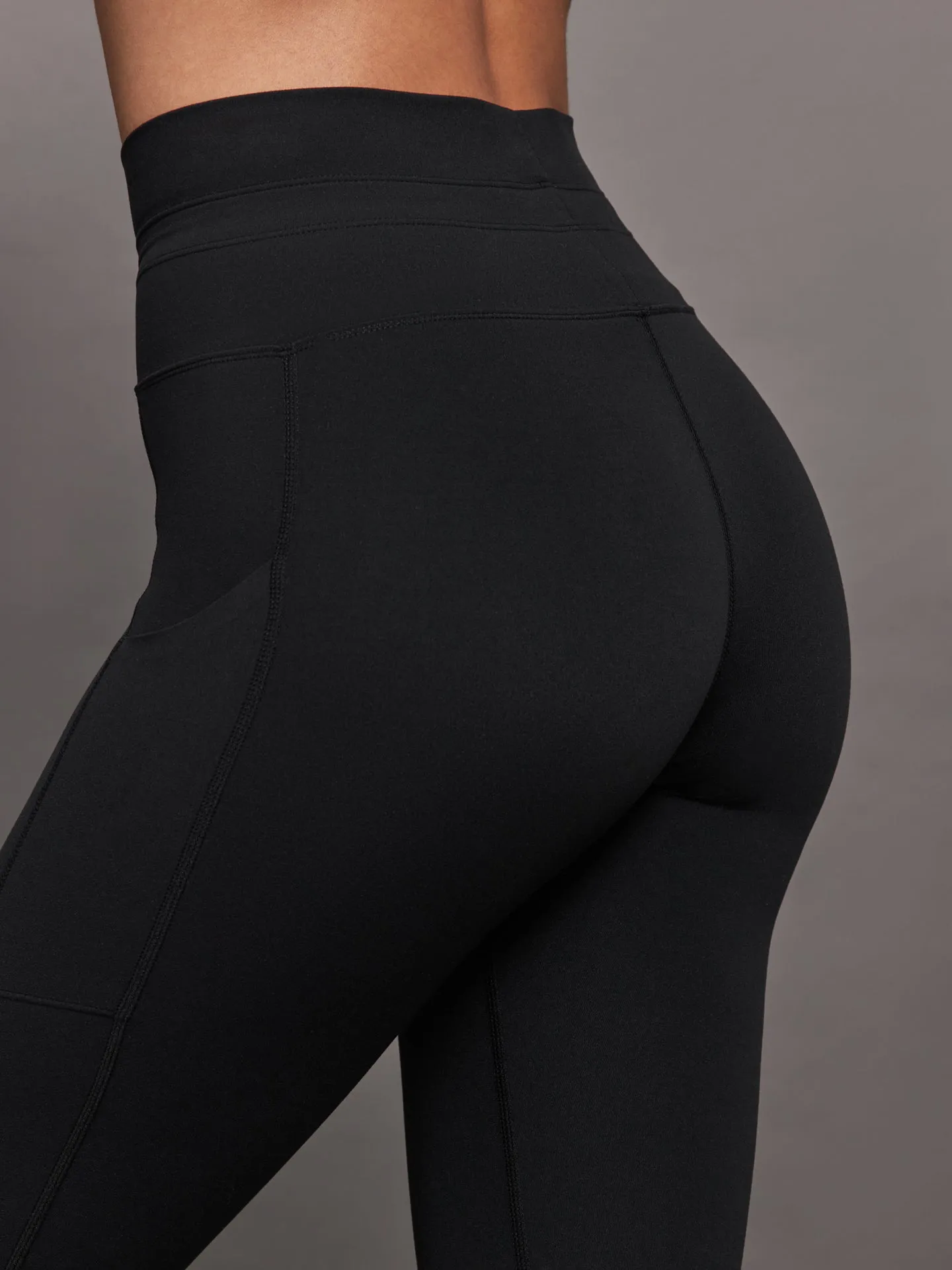 High Rise Sport Pocket Legging in Melt - Black sold by Carbon38 product image thumbnail 3