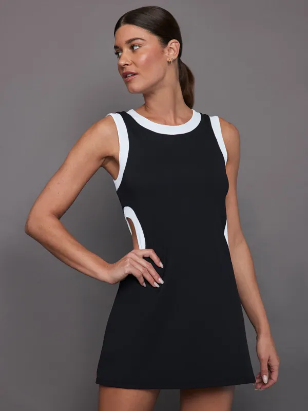 Aperture Dress - Black/White sold by Carbon38