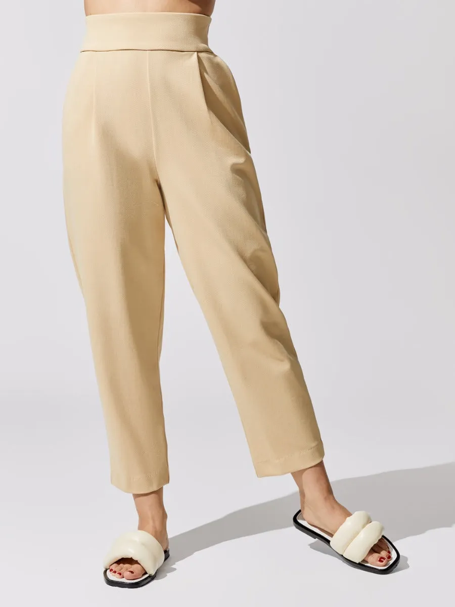 Stanton Cropped Pant - Sand sold by Carbon38