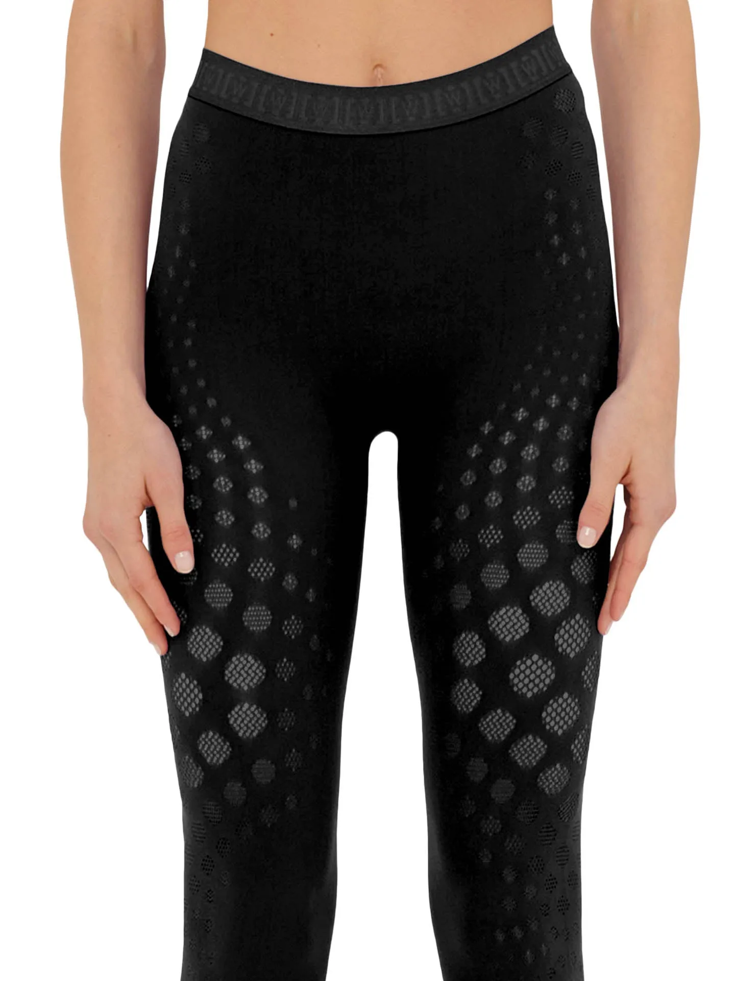 Dots Illusion Net Leggings - BLACK sold by Carbon38
