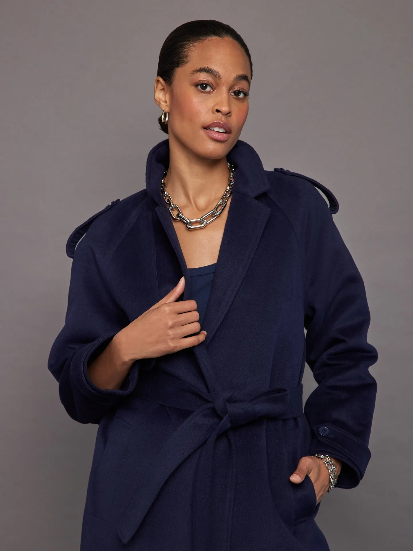 Voss Coat - Navy sold by Carbon38 product image thumbnail 2