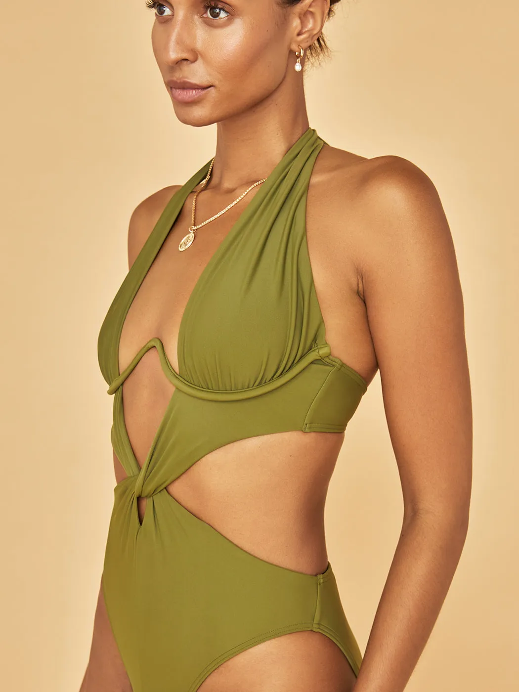 Nayo One Piece Swimsuit - Green sold by Carbon38 product image thumbnail 5