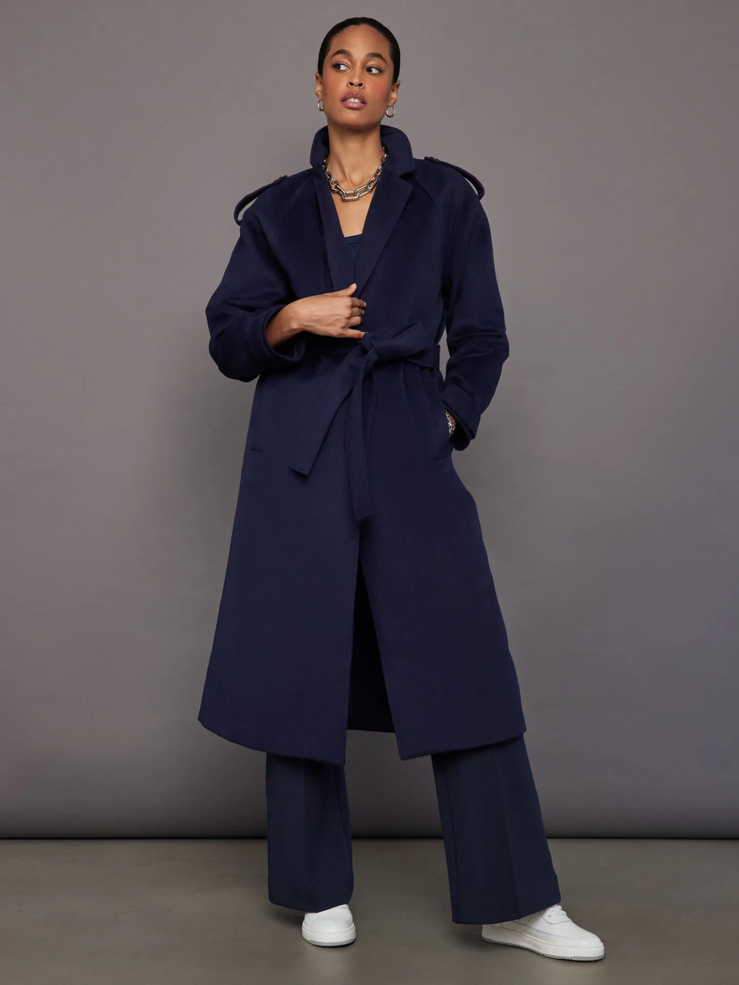 Voss Coat - Navy sold by Carbon38