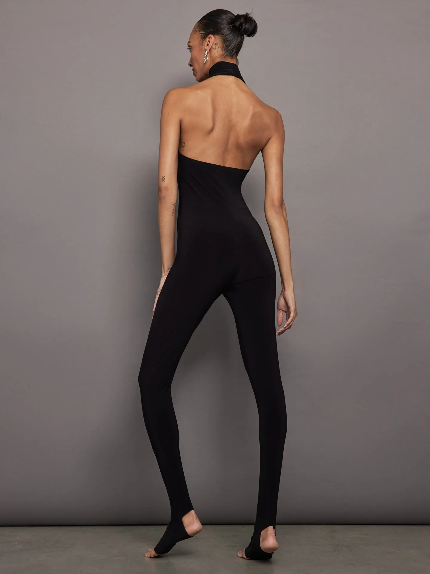 HALTER TURTLE CATSUIT WITH FOOTIE - BLACK sold by Carbon38 product image thumbnail 3