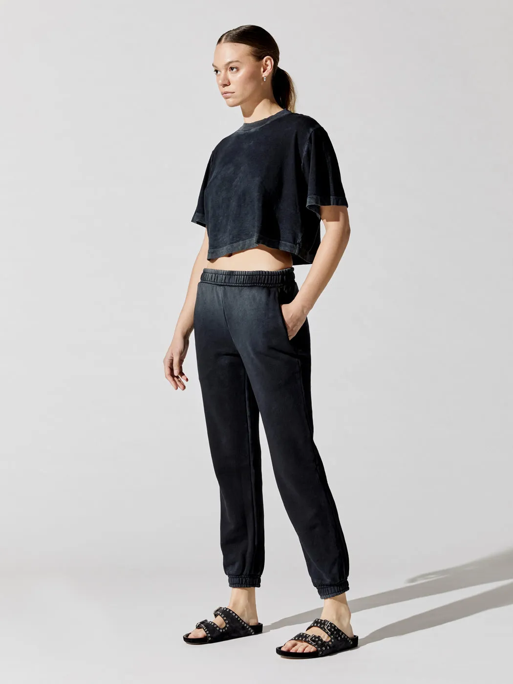 Tokyo Crop Tee - Vintage Black sold by Carbon38 product image thumbnail 4