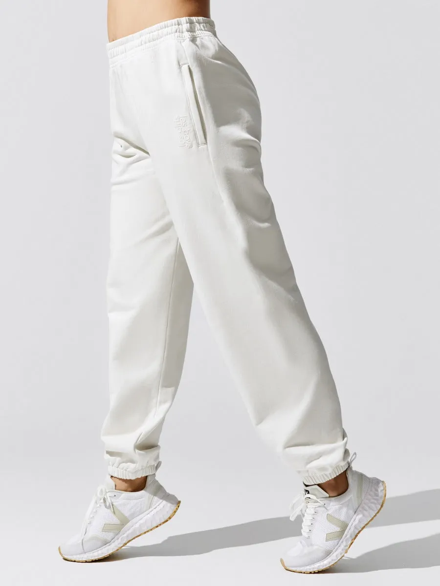 Ultimate Fit Sweats Loose Jogger With Zip Pocket - Ivory sold by Carbon38 product image thumbnail 2