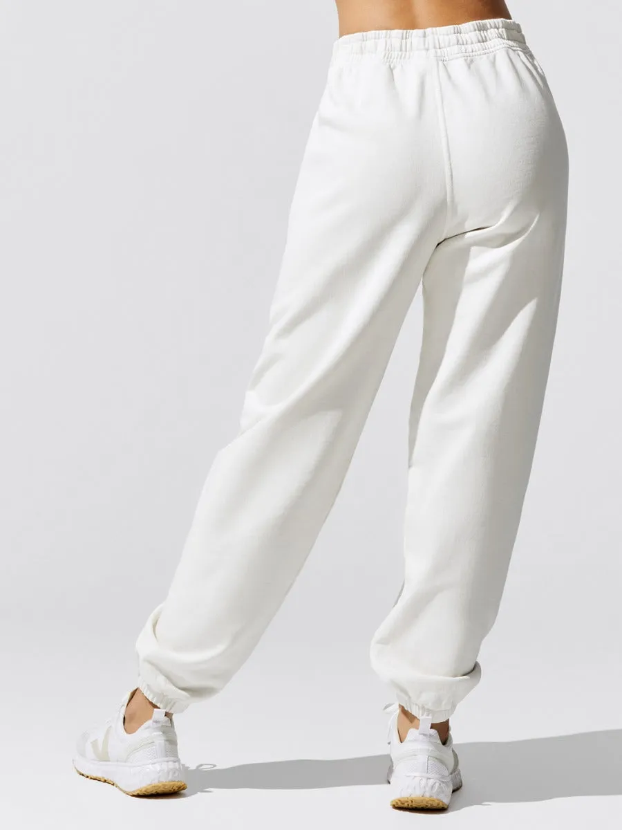 Ultimate Fit Sweats Loose Jogger With Zip Pocket - Ivory sold by Carbon38 product image thumbnail 3