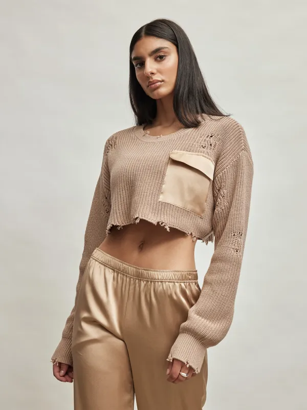 Cropped Devin - Natural sold by Carbon38