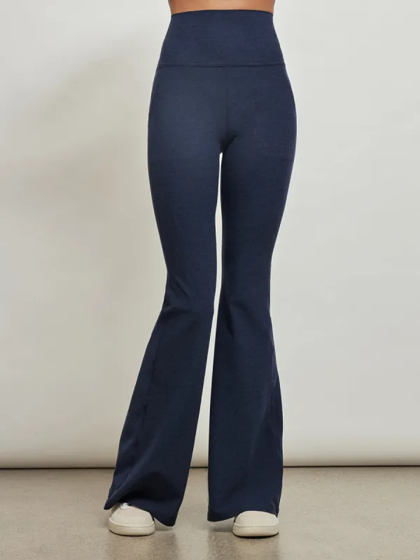 Spacedye All Day Flare High Waisted Pant - Nocturnal Navy sold by Carbon38