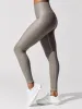 Ribbed Foil Legging - Silver Iridescent Foil sold by Carbon38