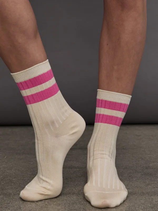 Her Varsity Socks - Taffy sold by Carbon38