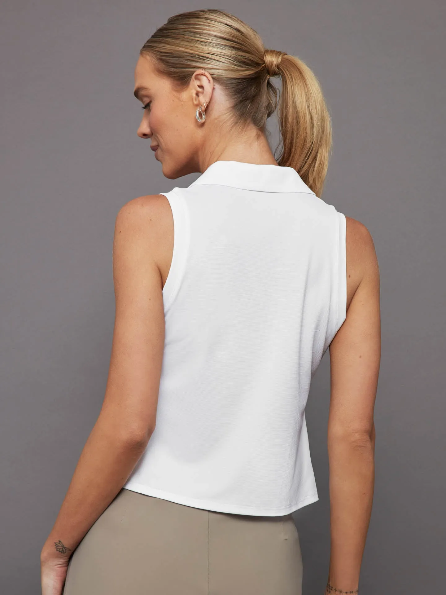 Ace Short Sleeve Polo - WHITE sold by Carbon38 product image thumbnail 3