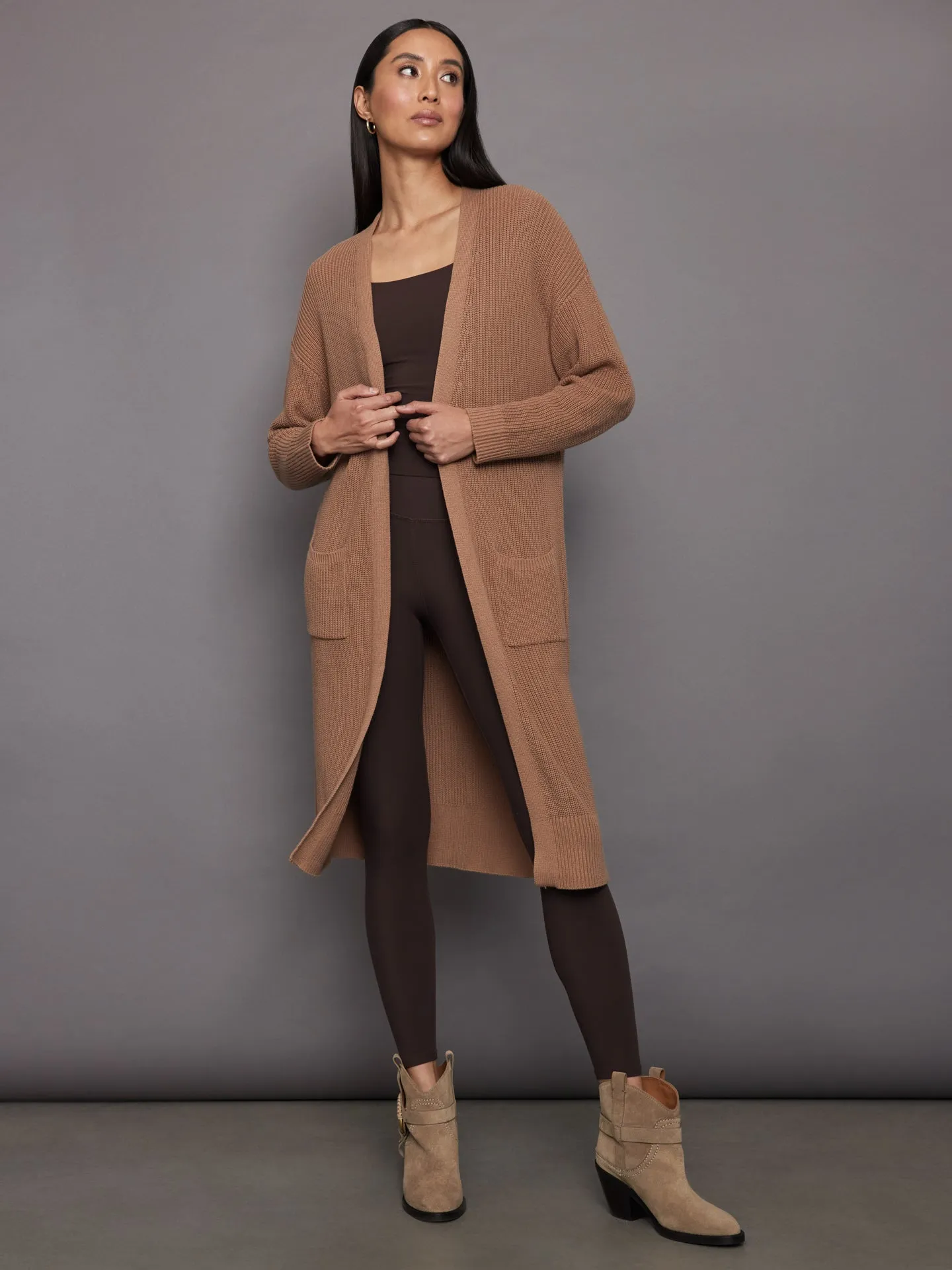 Janice Duster Cardigan - Cinnamon sold by Carbon38