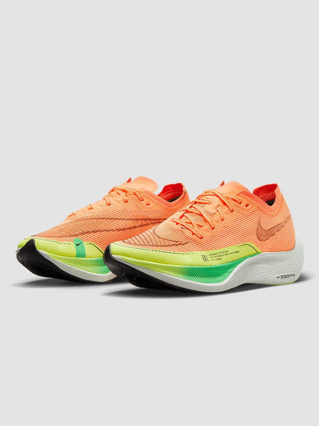 Nike ZoomX Vaporfly Next% 2 - Peach Cream/Black-Green Shock sold by Carbon38 product image thumbnail 4