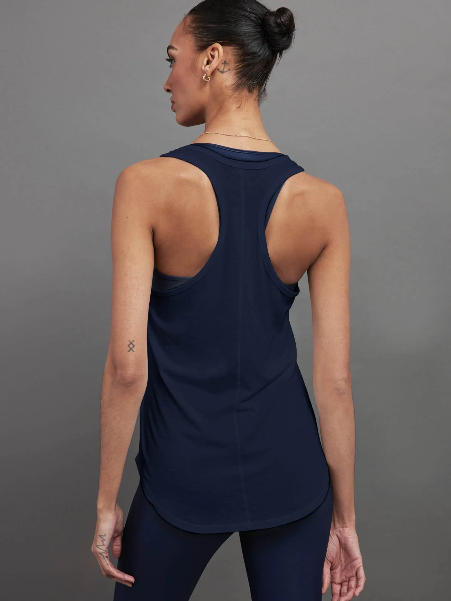Long RacerBack Tank - Navy Blazer sold by Carbon38 product image thumbnail 2