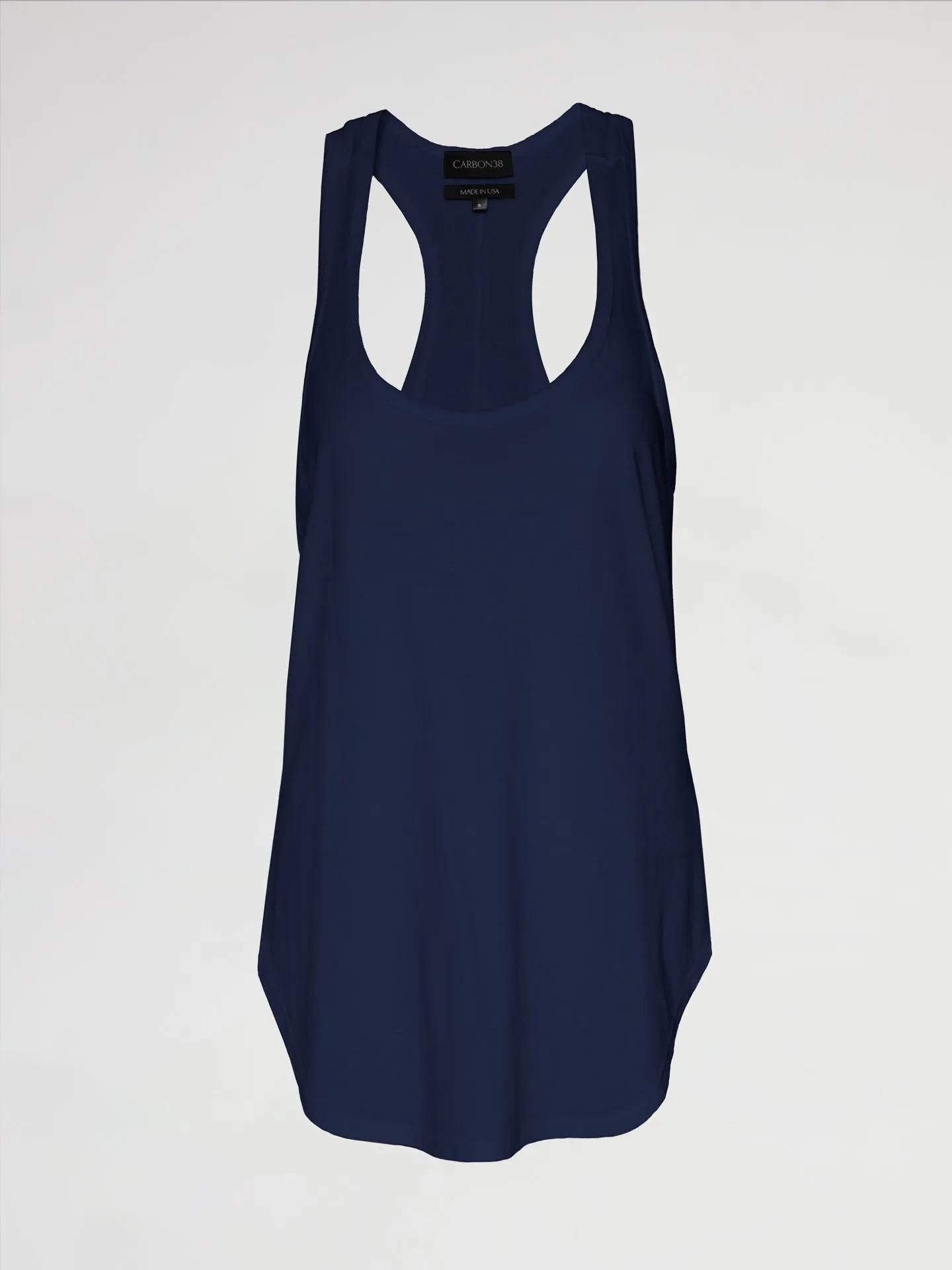 Long RacerBack Tank - Navy Blazer sold by Carbon38 product image thumbnail 5