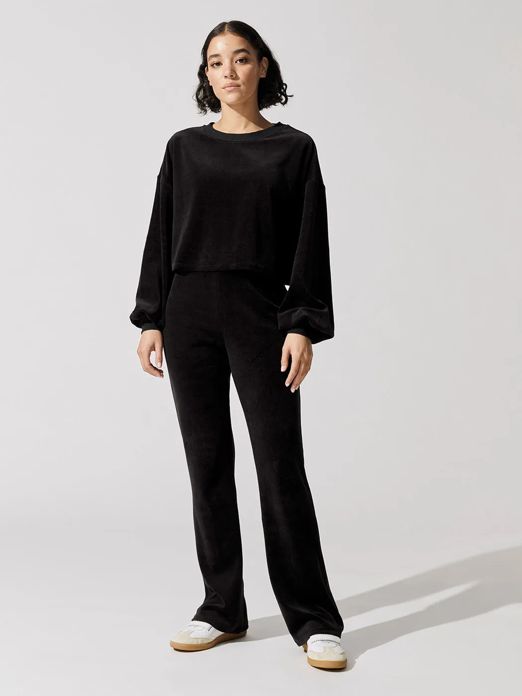 Velour Crop Top - Black sold by Carbon38 product image thumbnail 2