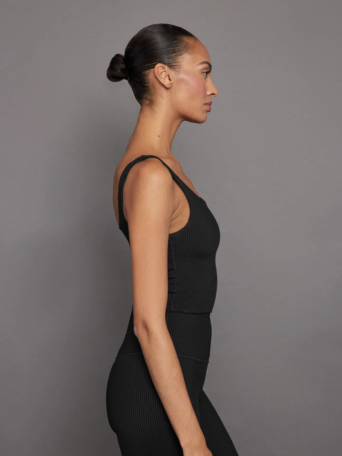 Ribbed Tank - Black sold by Carbon38 product image thumbnail 3