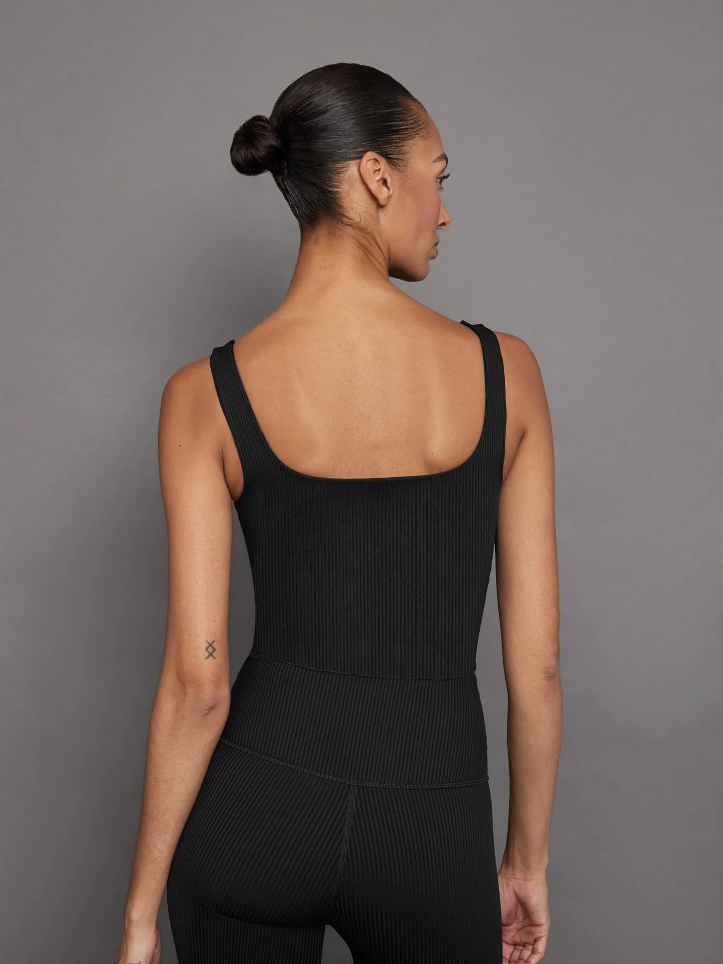 Ribbed Tank - Black sold by Carbon38 product image thumbnail 2