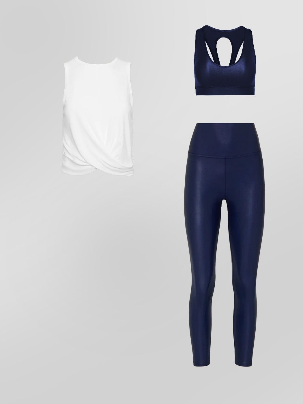FRONT TWIST TANK + ACTION BRA 2.0 + HIGH RISE 7/8 TAKARA LEGGING BUNDLE sold by Carbon38